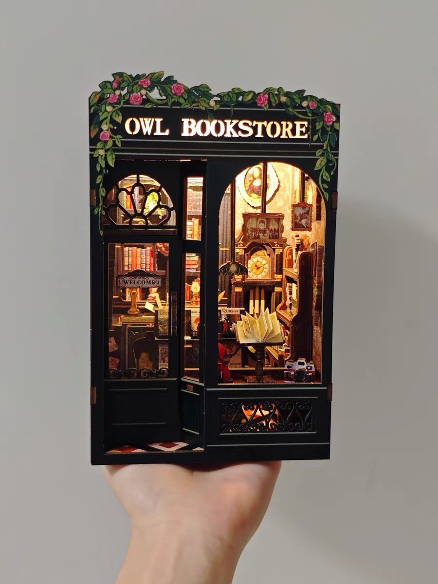 Owl Bookstore Miniature Room Kit