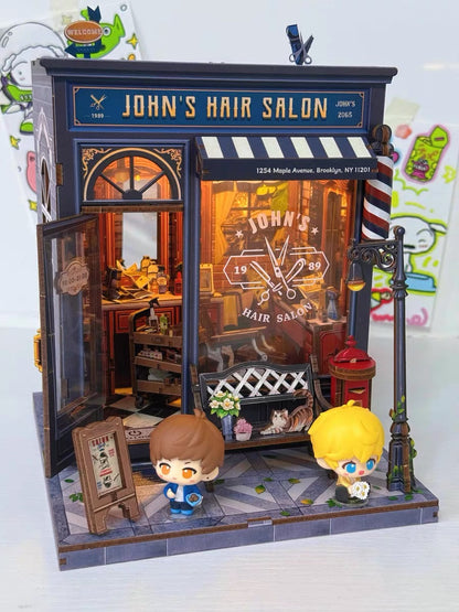 John’s Vintage Hair Salon Miniature Kit