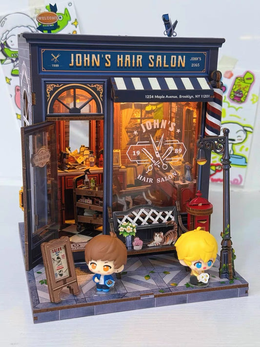 John’s Vintage Hair Salon Miniature Kit
