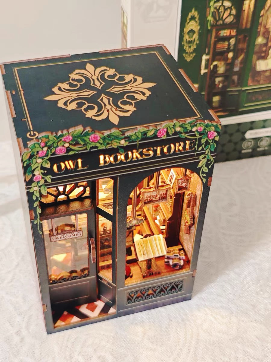 Owl Bookstore Miniature Room Kit