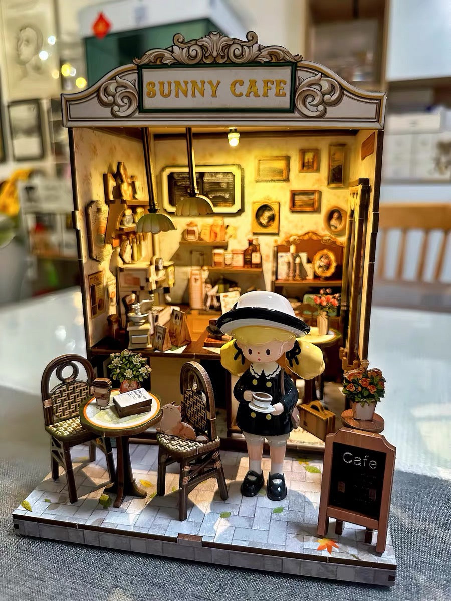 Sunny Café Miniature Shop Kit