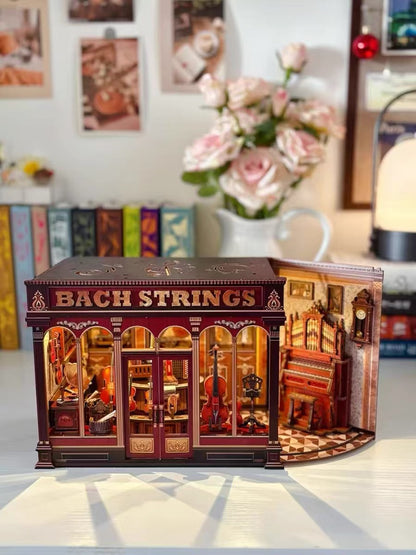 Elegant Classical Instrument Store Diorama