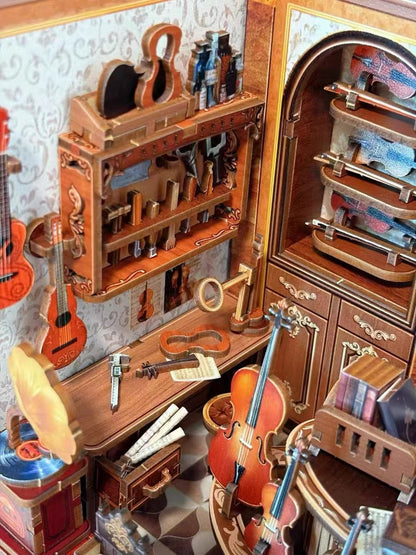 Elegant Classical Instrument Store Diorama