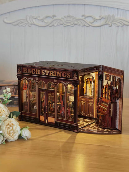 Elegant Classical Instrument Store Diorama