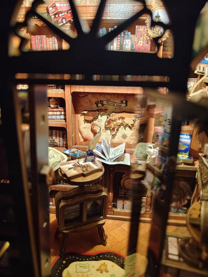 Journey Trace Bookshop – Travel Bookstore Miniature Room Kit