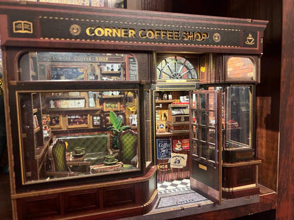 Corner Coffee Shop – Classic Café Miniature Room Kit