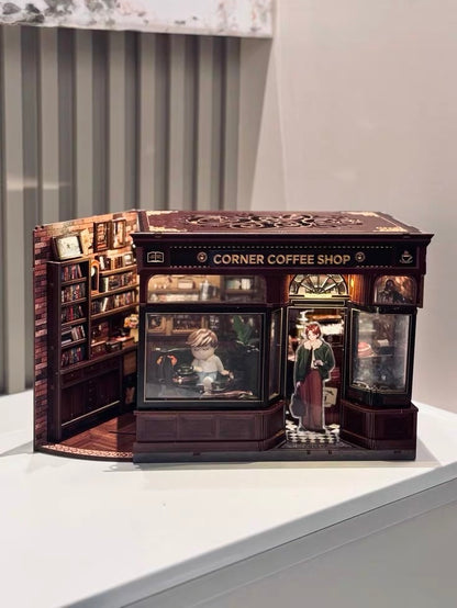 Corner Coffee Shop – Classic Café Miniature Room Kit